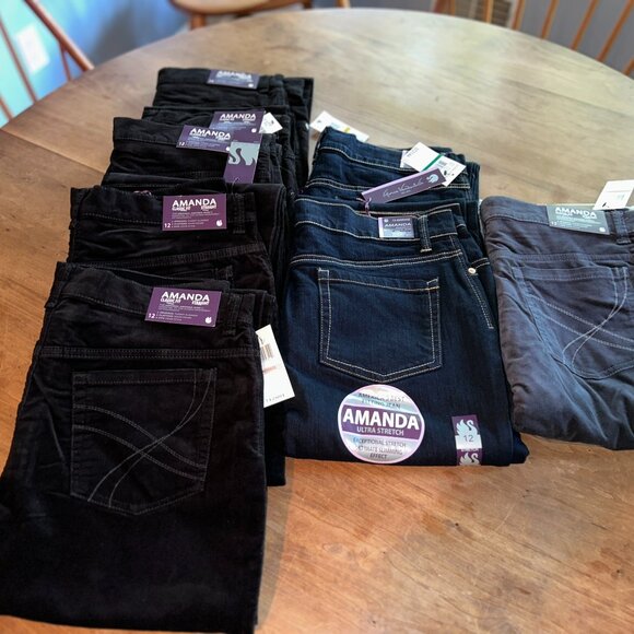 Gloria Vanderbilt Amada Jeans Classic Straight, Size 12, NWT - Picture 1 of 11